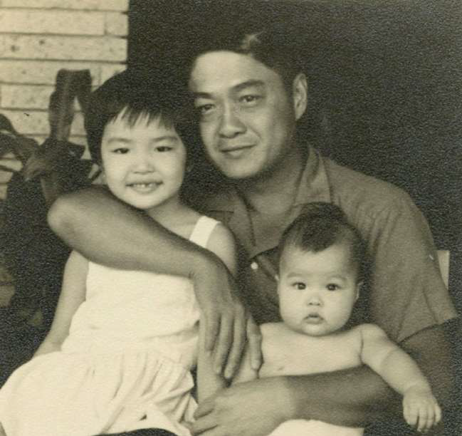 Old Photo John Gokongwei with Robina and Lance